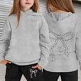 thumbnail image 2 of ANINEO Boys Long Sleeve Hoodie Pants Outfit Sets With Bowknot Letter Print Casual Two Piece Pullover And Joggers For Kids Versatile Child Clothes Sets, 2 of 5