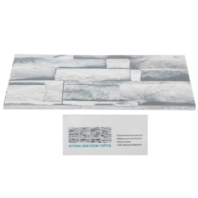 Etiqueta engomada del azulejo de mármol, 12 piezas de PVC adhesivo para azulejos decoración de la cocina papel tapiz confiabilidad excepcional Jadeshay A