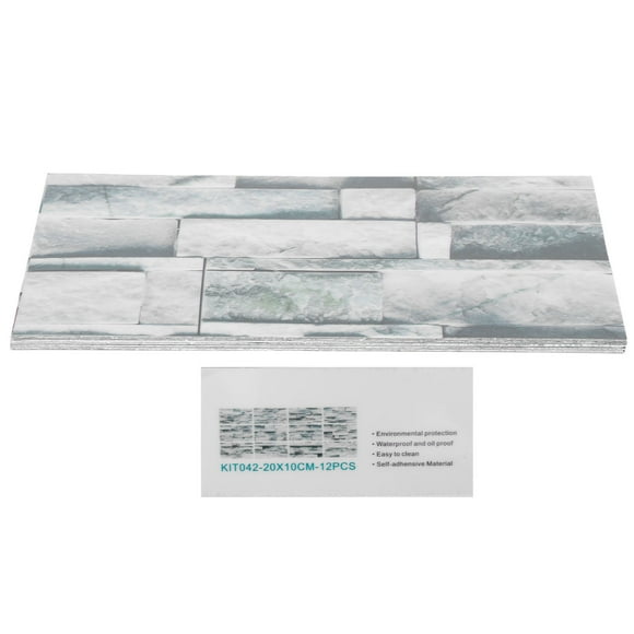 Marble Tile Sticker,12Pcs PVC Tile Sticker Floor Sticker Self Adhesive Sticker Expertly Crafted