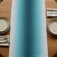 thumbnail image 5 of Table Runners 36 Inches Long Dress Scarves, Turquoise Grey Ombre Farmhouse Kitchen/Dining Table Runner, Short Coffee Tablerunners, Farmhouse Gradient Minimalist 13x36 Inch, 5 of 9