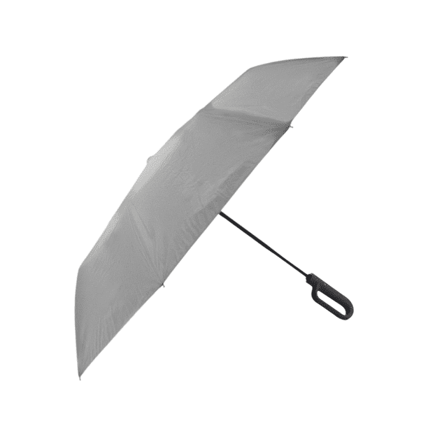 Sombrilla Paraguas Mango De Clip Portátil Plegable Waterprof gris Chico