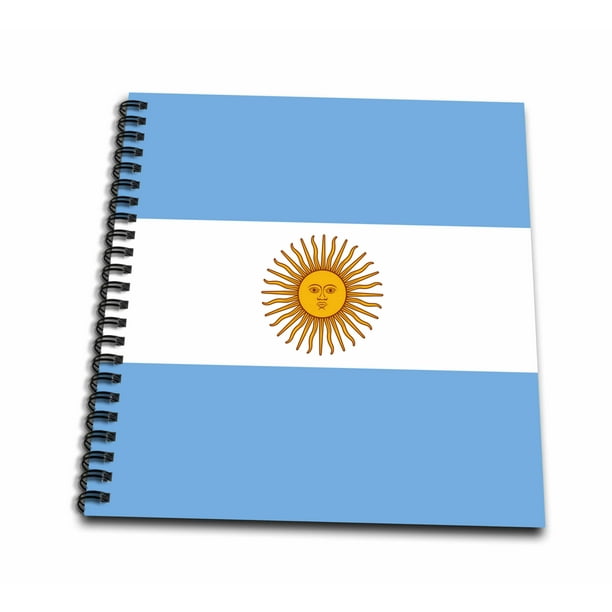 3drose Argentinian Flag Argentina Patriotism Blue White Yellow Sun Of May Bandera Oficial De Ceremonia Memory Book 12 By 12 Inch Walmart Com Walmart Com