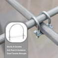 thumbnail image 4 of Uxcell Round U-Bolts with Nut Plate Washer Stainless Steel Round Bend U-Bolts for Boat M6x76x96mm, 4 of 7
