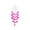 Pink, variant on Hometravel DIY Wind Chime Craft Kit, Mirror and Sea Shell Ornament Project, Handmade Activity for Creative Gift Making