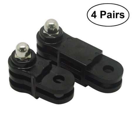 Image of 4 Pairs Long and Short Adjust Arm Straight Joints Mount Same Direction Straight Joints Mount for /SJ/YI Sports Camera (Black)