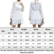 thumbnail image 2 of Mini Vestido Escalonado Vestido ajustado para mujer Vestido corto tipo túnica con mangas abullonadas Traje diario con medio cuello alto Ygjytge Blanco L para Mujer, 2 of 6