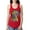 Red, variant on Dean Russo Sweet Poodle Dog Lover Ladies Racerback Tank Top, Navy, Large