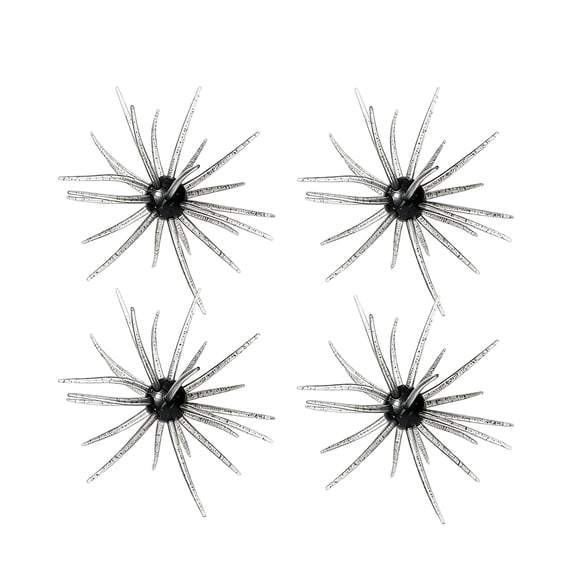 BESTSKY Sea Urchin Soft Lure,4Pcs - Super Urchin Bait with Tentacles,Tpe Finesse Baits for Bass Fishing,Multi-Species Lures for Drop Shot,Wacky Rig,Neko Rig,Durable & Lifelike Fishing Lures