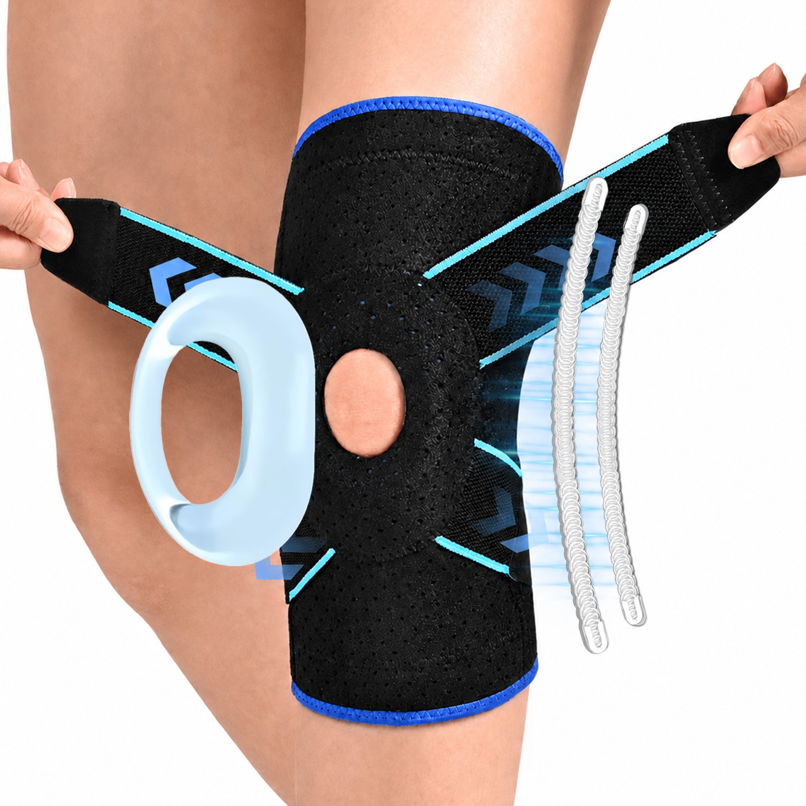 HLTHZONE Neoprene Knee Brace with Adjustable Compression L photo 2