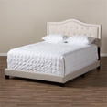 thumbnail image 7 of Bowery Hill Modern Tufted King Low Profile Bed in Light Beige, 7 of 7