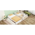 thumbnail image 5 of Twin Size Daybed With Fence Guardrails And 2 Drawers, White, Stylish Choice Sleeping Option, 5 of 7