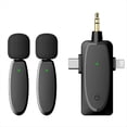 thumbnail image 1 of Micrófono de Solapa Inalámbrico Compatible con Cámaras, Portátiles y Teléfonos Inteligentes. Micrófono de Solapa Inalámbrico., 1 of 6