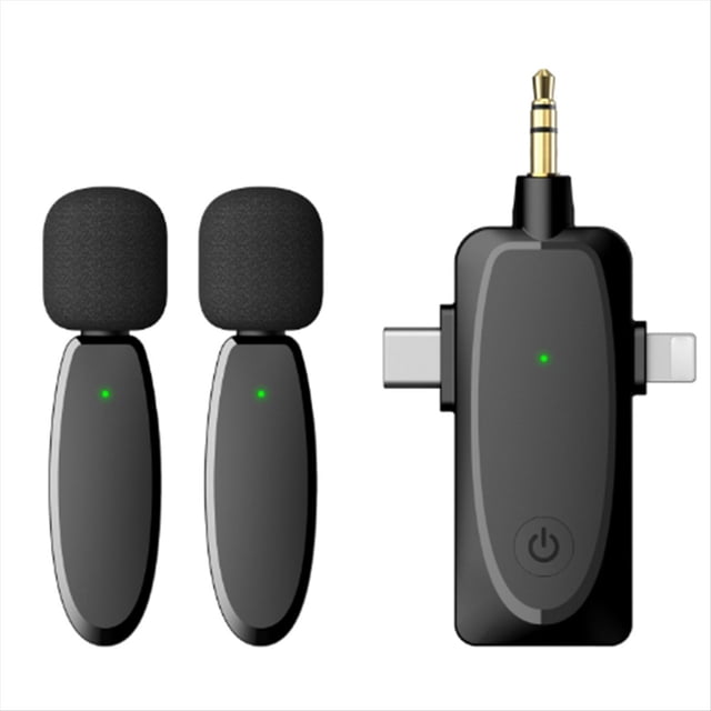 Micrófono de Solapa Inalámbrico Compatible con Cámaras, Portátiles y Teléfonos Inteligentes. Micrófono de Solapa Inalámbrico.