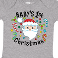 thumbnail image 4 of Inktastic Baby's 1st Christmas Santa with Candy Canes Boys or Girls Baby Bodysuit, 4 of 5