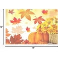 thumbnail image 7 of Sunflower Maple Leaves Pumpkin Autumn Fall Placemats Set of 4 Table Mat, Happy Thanksgiving Day Turkey Give Thanks Table mat Placemat Heat Resistant Stain Washable for Kitchen Decoration 12" x 18", 7 of 7