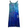 thumbnail image 5 of EGNMCR Robes de Fête pour Femmes Mode pour Femmes Sans Manches à Rayures Imprimées Ourlet Imprimé Robe de Plage Ample, 5 of 5