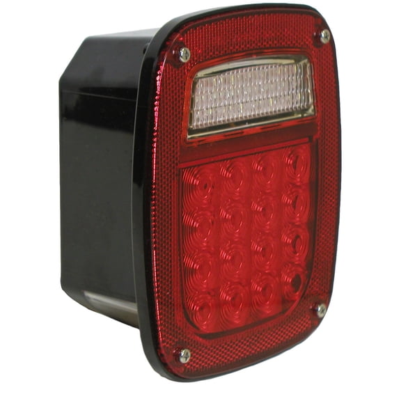 Peterson Manufacturing V845 LED, Rear Comb Light Rectangle 5 Fence Without