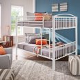 thumbnail image 6 of Weston Home Visalia Kids Convertible Metal Full over Full Bunk Bed, White, 6 of 8