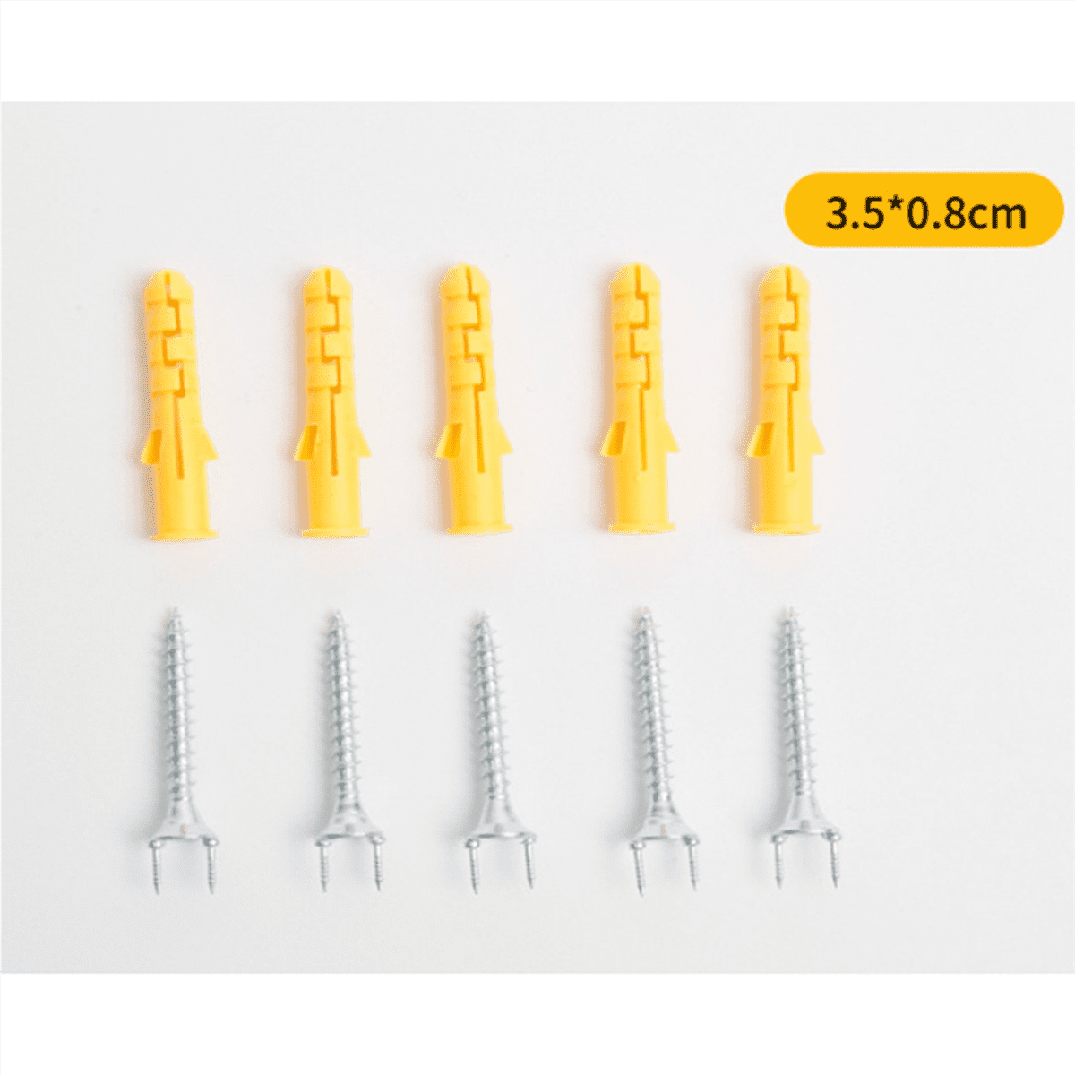 200PCS Seamless Nails Double-Headed Screw Solid Wood Baseboard Seamless Nails Foot Line Special Nails Security Screws,200 x screws with Expansion nails,Silver