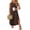 Brown, variant on Women Summer Casual Maxi Sundress Sleeveless Loose Split 2026 Trendy Tank Shirt Long Dress Beach Vacation Clothes Black XX-Large