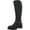 Black Leather, variant on Franco Sarto Womens Julie Leather Lugged Sole Knee-High Boots