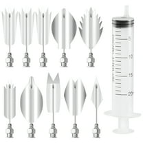 ACDANC 11PCS/Set 3D Jelly Flower Art Tools Jelly Cake Gelatin Pudding Nozzle Syringe Nozzle Kit Cake Decorating Tools