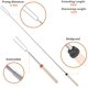 thumbnail image 1 of Palitos para asar, pinchos para Smore de acero inoxidable con mango de madera, tenedores para barbacoa extensibles de 32 pulgadas, palitos para Smores telescópicos para hoguera, fogata brillar Electrónica, 1 of 5