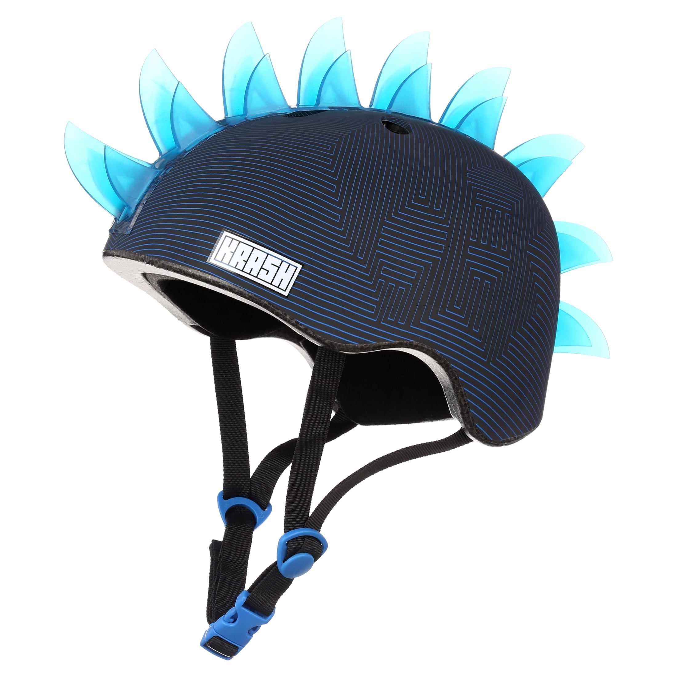Krash! Skull Maze Youth LED Bike Helmet, Blue (Boys/Girls)