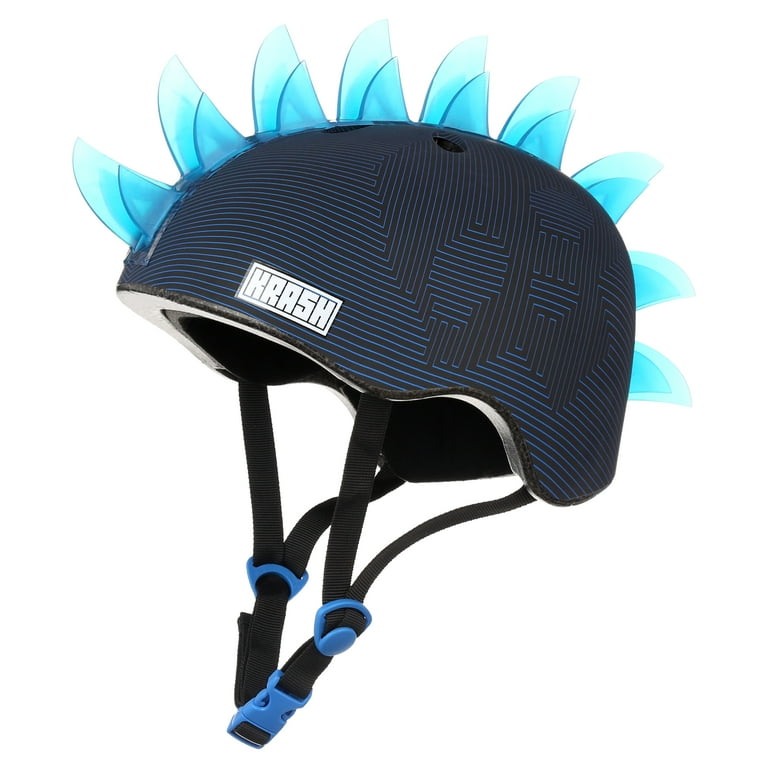 Krash! Skull Maze Youth LED Bike Helmet, Blue (Boys/Girls