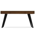 thumbnail image 3 of Lowry 54 inch Wide Solid Wood Modern Industrial Desk in Walnut, 3 of 15