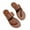 Brown, variant on CQONEPT Flat Clip Toe for Womens Flat Sandals Dressy Summer Square Open Toe Sandals Flats Ankle Strap Comfortable Slip On Slide Sandals Fashion Shoes Size 8.5 Brown