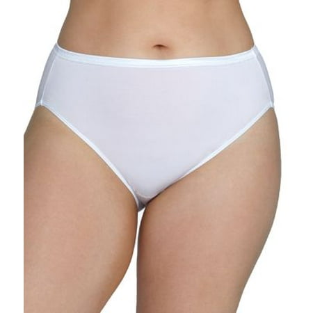 

Women s Vanity Fair 13810 Illumination Plus Size Hi-Cut Brief Panty (Star White 12)