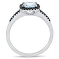thumbnail image 4 of Everly Women's Aquamarine 10K White Gold Engagement Ring, 4 of 7