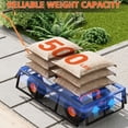 thumbnail image 5 of GARVEE Heavy Duty Steel Garden Cart,500lbs Capacity Pullable Garden Wagon with 10" All-Terrain Wheels,for Gardening Soil, Tools, and Plant Transport,Black&Yellow, 5 of 7
