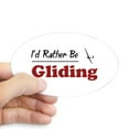 thumbnail image 1 of CafePress - Rather Be Gliding Oval Sticker - Sticker (Oval), 1 of 1