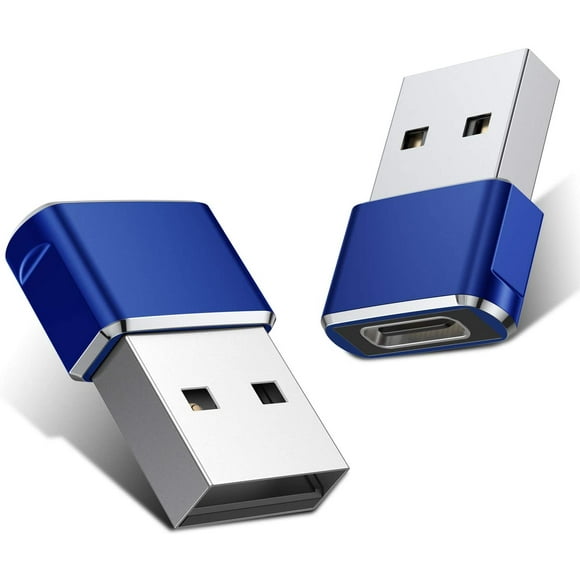 USB C Female to USB Male Adapter 2 Pack,Type A Charger Cable Power Adapter for iPhone 11 12 13 Pro Max,Airpods iPad Air 4 Mini 6,Samsung Galaxy Note 10 S20 Plus 20 S21 21 FE Ultra,Google Pixel 5 3 XL