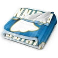 thumbnail image 2 of Quinnipiac University Logo Fleece Blanket, Very Soft Microfiber Flannel Blanket for Couch Warm and Cozy for All Seasons, 2 of 6