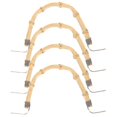 thumbnail image 2 of 4 Pcs Poignée de Théière en Bambou Poignée en Forme de U Remplacement Accessoires Ergonomiques-Xinhan, 2 of 4