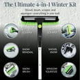 thumbnail image 4 of Best Choice Products 39" Extendable 4 in 1 Snow Brush with Shovel, Squeegee & Ice Scraper - Lime, 4 of 9