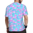 thumbnail image 2 of Wukai Purple Dragon Scales Print Men's Short-Sleeved Mesh T-Shirt,Quick-Dry Short Sleeve Workout T-Shirt-5X-Large, 2 of 8