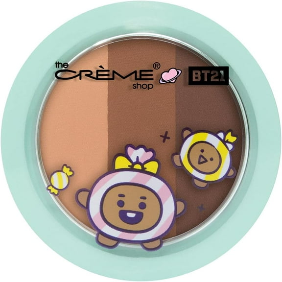 The Crème Shop | BT21 Baby SHOOKY Ultra-Pigmented Eyeshadow Trio - Cookies & Creme