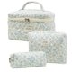 thumbnail image 1 of Bolsa de maquillaje de algodón, bolsa de almacenamiento y de baño para mujer, portátil de viaje, de algodón, 1 of 6
