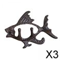 thumbnail image 1 of 6x Colgador de Pared Soporte para Sombrero Regalo Decorativo Adorno 3D de Hierro Decoración Del Hogar Ganchos para Abrigos para Granja Comedor Dor 3 piezas, 1 of 10