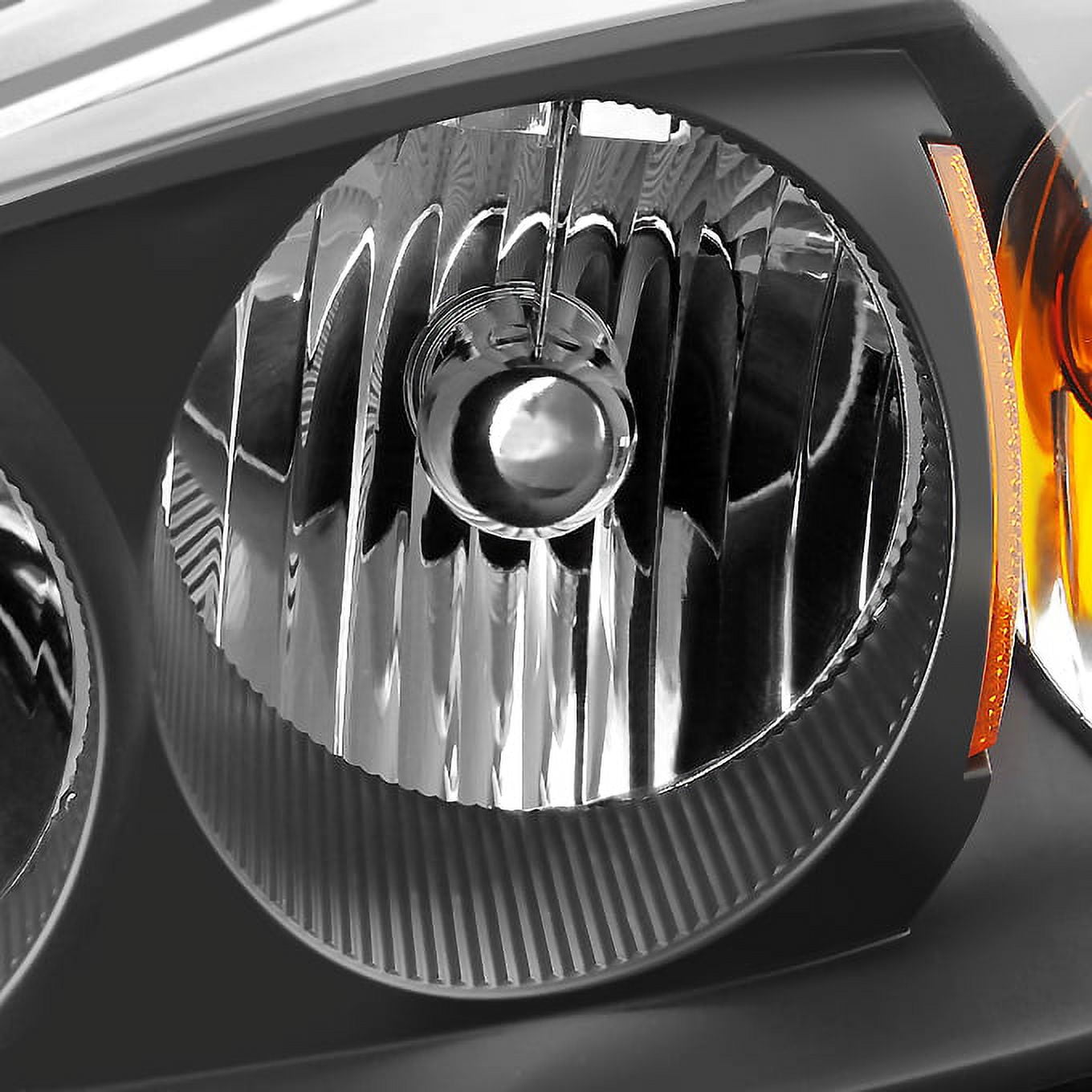 AKKON - For Chevy Malibu OE Replacement Black Bezel Headlights Driver/Passenger Head Lamps Pair New