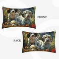 thumbnail image 4 of Fotbe Sunflower Field Spotted Dog Pillow Cases - Envelope Closure - Luxury, Extra Soft, Cooling Pillow Covers - Wrinkle, Fade, Stain Resistant-16"x24", 4 of 8