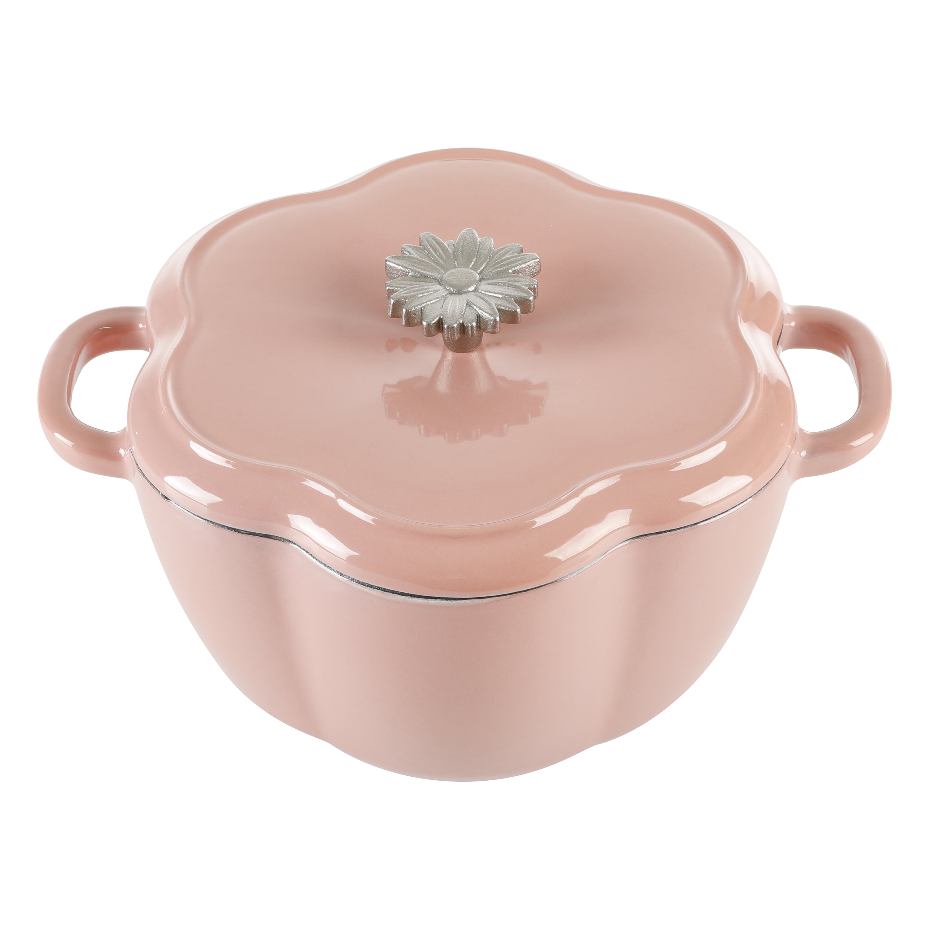 The Pioneer Woman Timeless Beauty Enamel on Cast Iron 3-Quart Dutch Oven, Pink