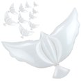 thumbnail image 3 of 10 globos de paloma de la paz, globos de paloma blanca, película de aluminio, globos de pájaro, ceremonias, decoraciones de fiesta, globos conmemorativos reutilizables para bodas, funerales, fiestas d, 3 of 11