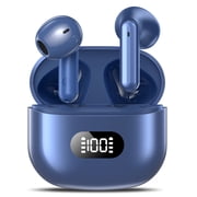 Wireless Earbuds, Bluetooth 5.4 Headphones, 60H Long Playtime, LED Digital Charging Case, IPX7 Waterproof Sports Earphones, Noise Isolation, Compatible with iPhone Android for Workout Travel