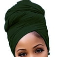 thumbnail image 4 of tredstone Turban Nœud Style Simple Hijab Bonnet Polyvalent Foulard Extensible Respirant Bonnet Anti-Perte Accessoires pour Femmes Vert, 4 of 6