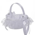 thumbnail image 5 of Promotion Clearance Wedding Decoration Wedding Basket Flower Girl Basket for Ceremony Love Case Satin Basket Storage Flower Girl Basket Container, 5 of 5